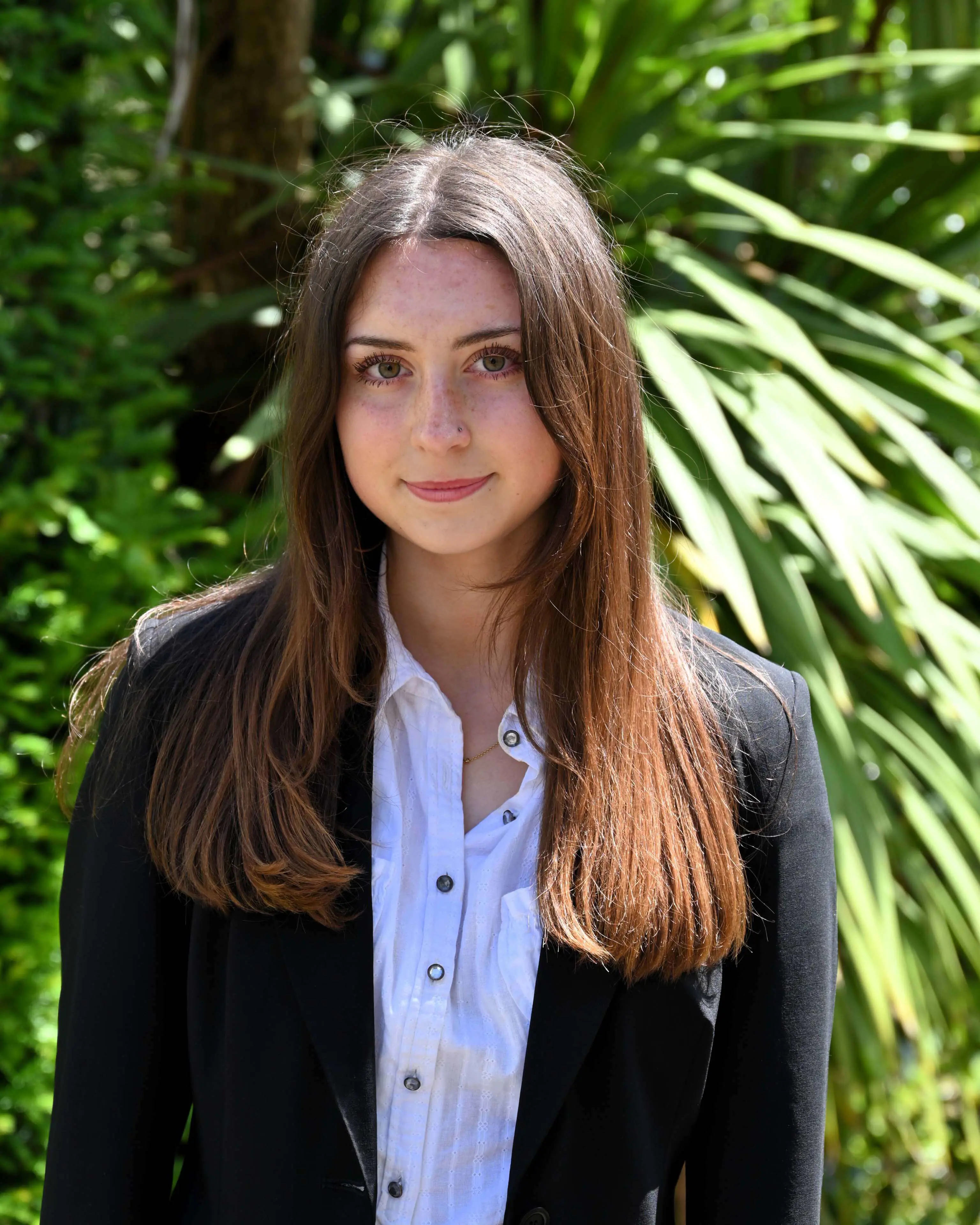 Nieva, House Captain 2026–2027 at Clifton High School, pictured reflecting leadership, confidence, and a strong sense of community and belonging.