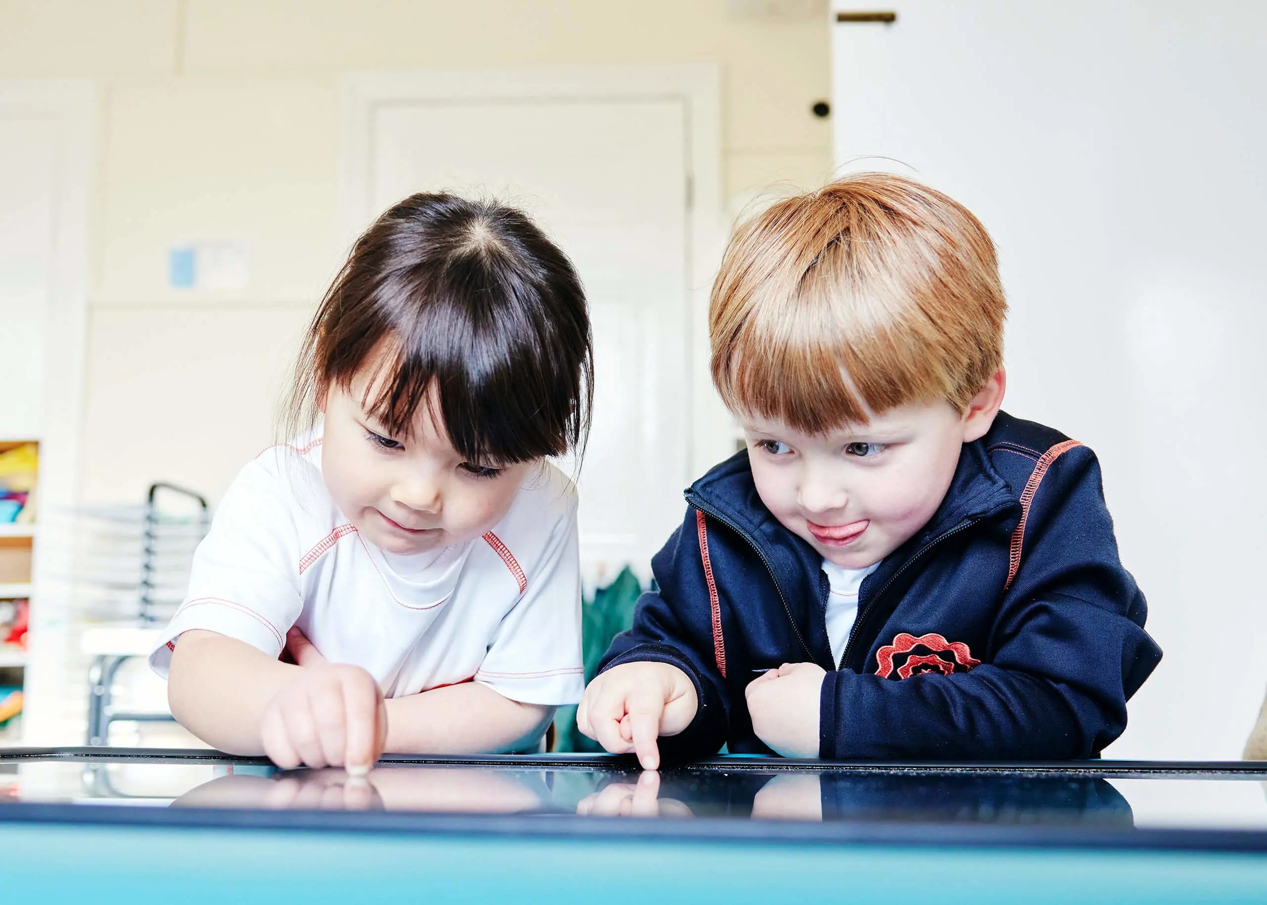 Children using Touch Table at Clifton High School